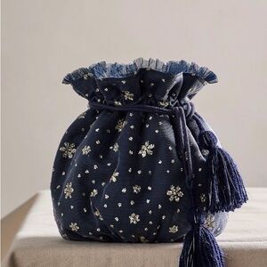 Free People seasons sparkle mini gift sack NWT